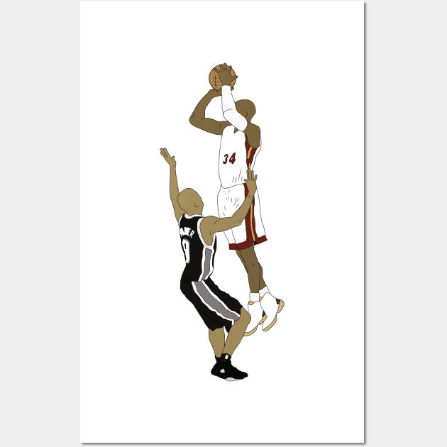 Ray Allen Clutch Three Wall Art by rattraptees